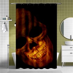 Skull Shower Curtain 48  X 72  (small)  by StarvingArtisan