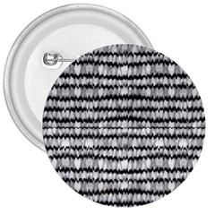 Abstract Wavy Black And White Pattern 3  Buttons by dflcprints
