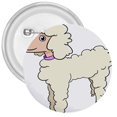 Poodle Dog Breed Cute Adorable 3  Buttons by Nexatart