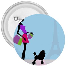 Woman Girl Lady Female Young 3  Buttons by Nexatart