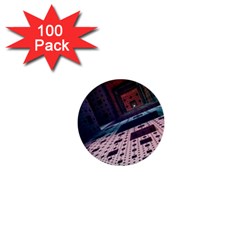 Industry Fractals Geometry Graphic 1  Mini Buttons (100 Pack) 