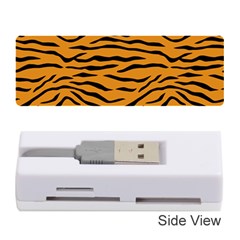 Orange And Black Tiger Stripes Memory Card Reader (stick)  by PodArtist