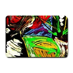 Lillies In The Terracotta Vase 1 Small Doormat  by bestdesignintheworld