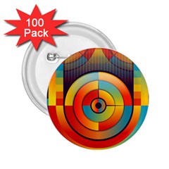 Background Colorful Abstract 2 25  Buttons (100 Pack) 