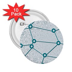 Network Social Abstract 2 25  Buttons (10 Pack)  by Nexatart