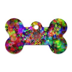 Background Color Pattern Structure Dog Tag Bone (two Sides) by Nexatart