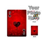 Wonderful Heart On Vintage Background Playing Cards 54 (Mini)  Front - Spade9