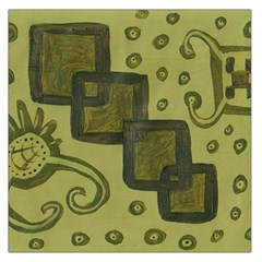 Four Squares Large Satin Scarf (square)