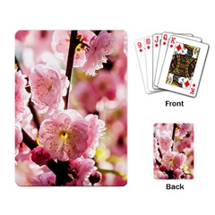 Blooming Almond At Sunset Playing Card by FunnyCow