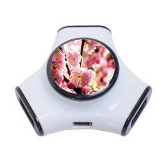 Blooming Almond At Sunset 3-port Usb Hub by FunnyCow