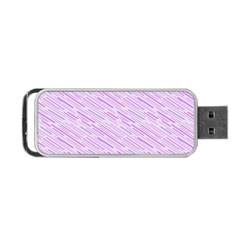 Silly Stripes Lilac Portable Usb Flash (two Sides) by snowwhitegirl