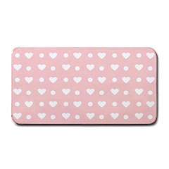 Hearts Dots Pink Medium Bar Mats by snowwhitegirl