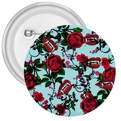 Light Blue Rose Vampire 3  Buttons by snowwhitegirl