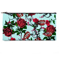 Light Blue Rose Vampire Pencil Cases by snowwhitegirl