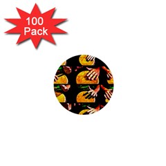 Drum Beat Collage 1  Mini Buttons (100 Pack)  by FunnyCow