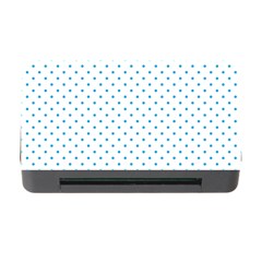 Mini Oktoberfest Bavarian Blue Polkadots On White Memory Card Reader With Cf by PodArtist