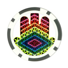 Hamsa Of God Poker Chip Card Guard by CruxMagic