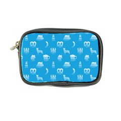 Oktoberfest Bavarian October Beer Festival Motifs In Bavarian Blue Coin Purse by PodArtist