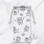 Doodle Bob Pattern Jewelry Bag Back