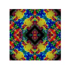 Kaleidoscope Art Pattern Ornament Small Satin Scarf (square)