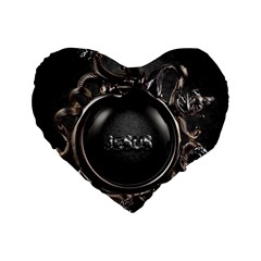Jesus Standard 16  Premium Heart Shape Cushions by NSGLOBALDESIGNS2