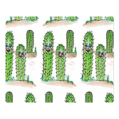 Prickle Plants2 Double Sided Flano Blanket (large)  by ArtByAng
