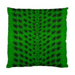 Forest Flowers In The Green Soft Ornate Nature Standard Cushion Case (two Sides) by pepitasart