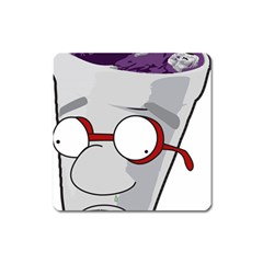 Purple Cup Nerd Square Magnet by grimelab