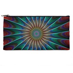 Fractal Peacock Rendering Pencil Cases