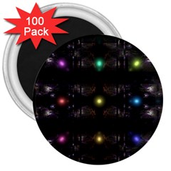 Abstract Sphere Box Space Hyper 3  Magnets (100 Pack)