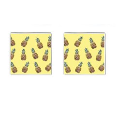 Pineapples Fruit Pattern Texture Cufflinks (square)
