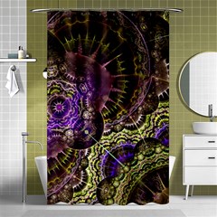 Abstract Fractal Art Design Shower Curtain 48  X 72  (small) 