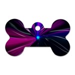 Abstract Background Lightning Dog Tag Bone (Two Sides) Back