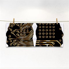 Brain Circuit Board Pcb Computer Hand Towel by Wegoenart