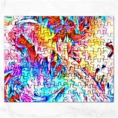 Background Drips Fluid Colorful Rectangular Jigsaw Puzzl
