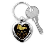Angry Skull Monster Poster Key Chains (Heart)  Front