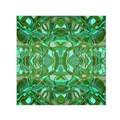 Abstract #8   Aqua Jungle 6000 Small Satin Scarf (square)