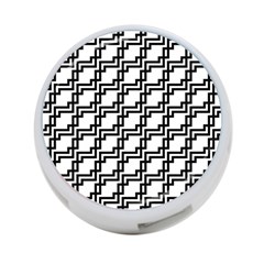 Pattern Monochrome Repeat 4-port Usb Hub (one Side) by Pakrebo