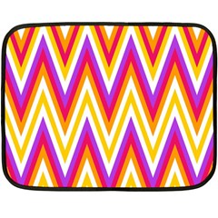 Chevrons Stripes Pattern Geometric Fleece Blanket (mini)