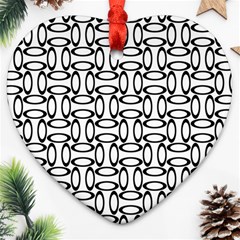 Ellipse Pattern Ellipse Dot Pattern Ornament (heart) by Pakrebo