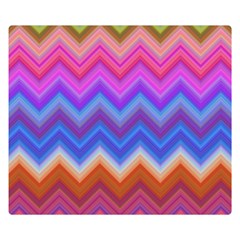 Pattern Chevron Zigzag Background Double Sided Flano Blanket (small) 