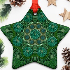 Stars Shining Over The Brightest Star In Lucky Starshine Star Ornament (two Sides)