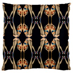 Kaleidoscope Symmetry Pattern Girls Large Flano Cushion Case (one Side) by Pakrebo