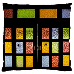 Window Stained Glass Glass Colors Standard Flano Cushion Case (one Side) by Pakrebo