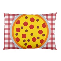 Pizza Table Pepperoni Sausage Pillow Case by Pakrebo