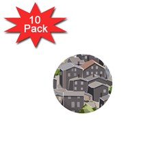 Village Place Portugal Landscape 1  Mini Buttons (10 Pack) 