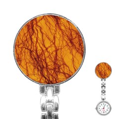 Lightning Internal Blood Vessel Stainless Steel Nurses Watch by Pakrebo