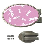 Dragonflies pattern Money Clips (Oval)  Front