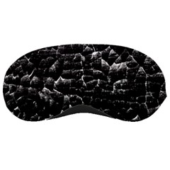Black And White Grunge Cracked Abstract Print Sleeping Masks by dflcprintsclothing
