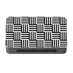 Black And White Basket Weave Memory Card Reader with CF Front